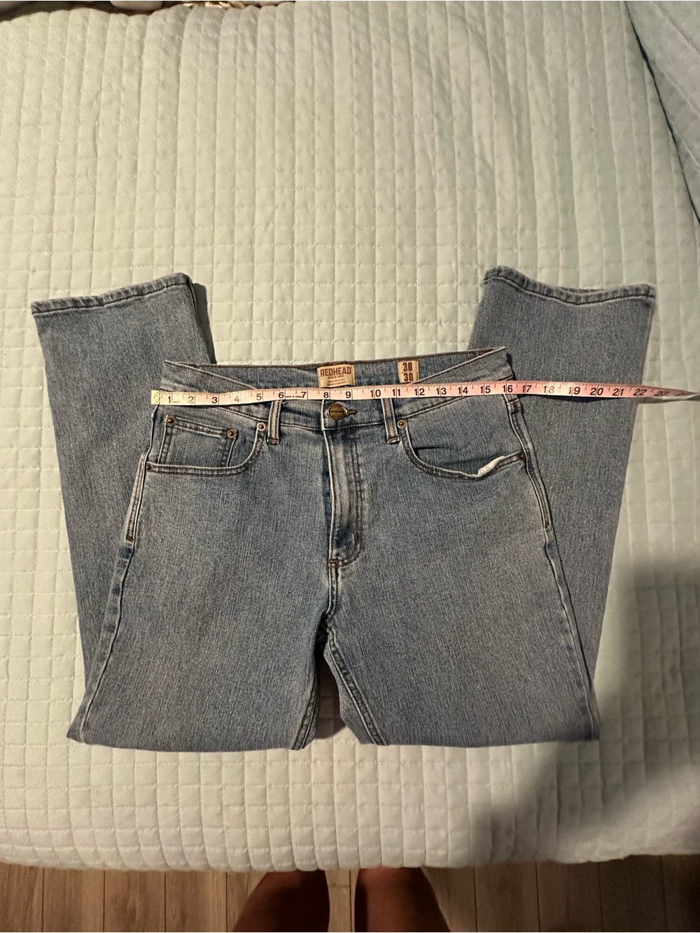 Redhead Classic Light Blue Men’s Straight-Leg Jeans 30X30.